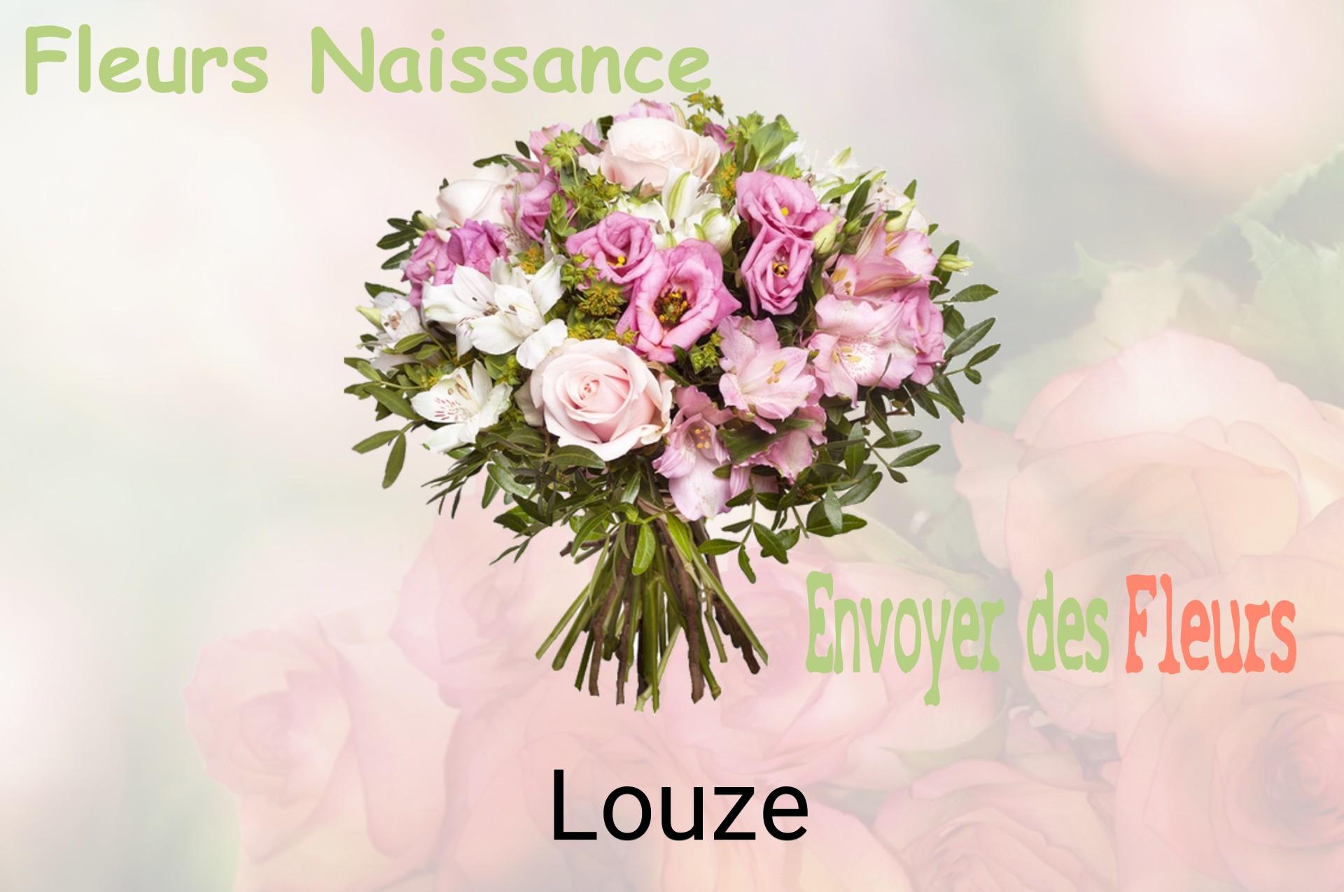 Bouquet de fleurs de naissance livré à Louze